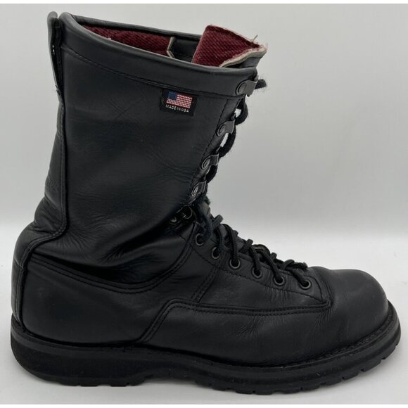 Mens Danner 69110 Fort Lewis USA 10” Black Leather Lace Tactical Boots Size 12D